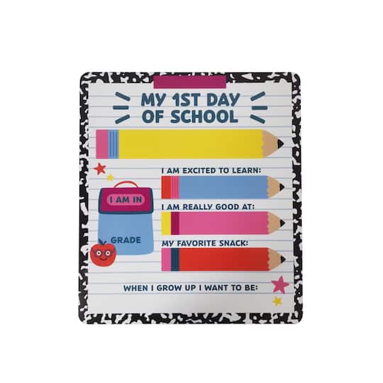 Class Rules! 11.75" x 15.75" First & Last Day of School Dry Erase Board by B2C™